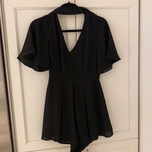 COTTON CANDY LA Black Romper